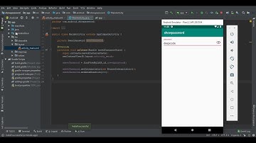 Android Studio Tutorial - Hide password | Show password