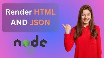 How to Render HTML & JSON Data in Node JS