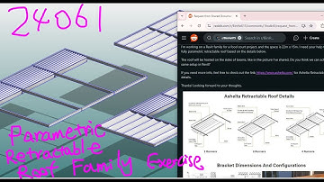 24061 - Parametric Retractable Roof Family Exercise (Array Number 0 & 1 in Revit 2025)