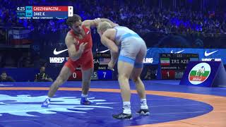 Полуфинал, вольная борьба - 79 кг: А. Гаджимагомедов (Россия) против К. Дэйка (США)
