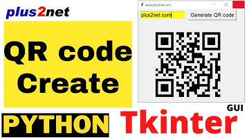 Tkinter QR code generator using pyqrcode library to display and saving images as SVG  or PNG file
