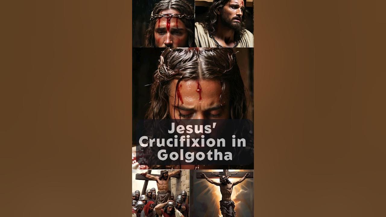 ️🙏Unveiling the Divine Drama: Jesus' Crucifixion in Golgotha ️🙏#shorts
