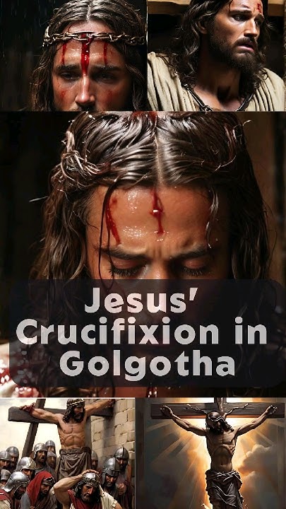 ️🙏Unveiling the Divine Drama: Jesus' Crucifixion in Golgotha ️🙏#shorts