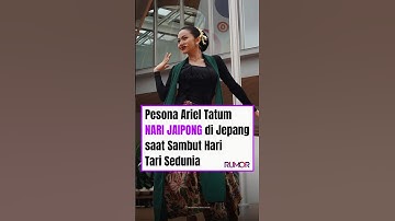 Pesona Ariel Tatum Nari Jaipong di Jepang saat Sambut Hari Tari Sedunia