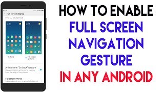 How to enable Swipe Gesture navigation from both side in any Android easily. screenshot 5