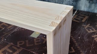 Woodworking: 간단한 주먹장테이블(making a dovetail)