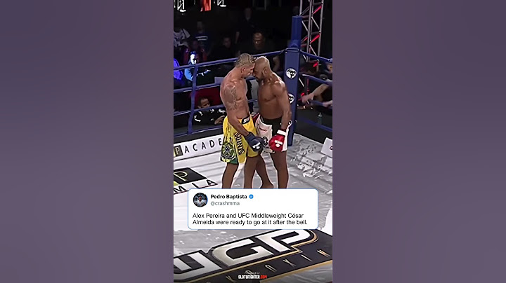 Alex Pereira and César Almeida nearly went at it after the bell 👀