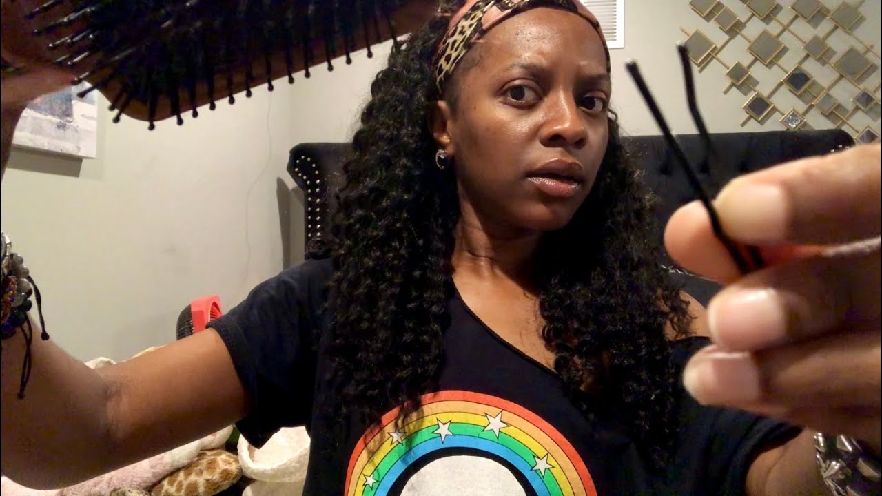 ASMR 🎀 Big Sis Hair Play Before Bed - Wrapping Your Silk Press