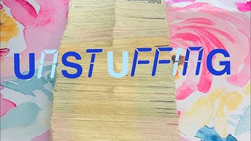 100 and 50 Envelope Challenges UNSTUFFING