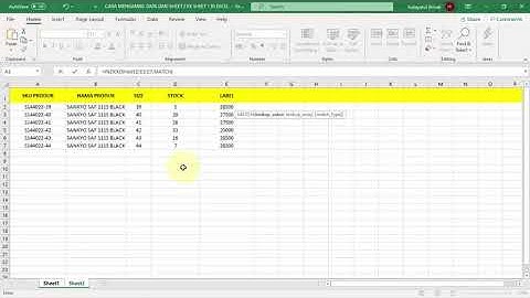 [Rumus INDEX MATCH Excel] Cara Mengambil Data Dari Sheet Lain di Excel