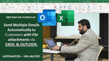 Send Multiple Emails Automatically to Customers with File attachments via EXCEL & OUTLOOK. VBA MACRO