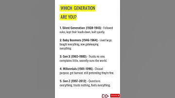 WHICH GENERATION ARE YOU? #quotes #motivation  #viralshort #wisdom