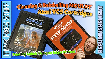 Printing Replacement Atari Cartridge Labels at Home! #retrocomputing #atarivcs #retrogaming