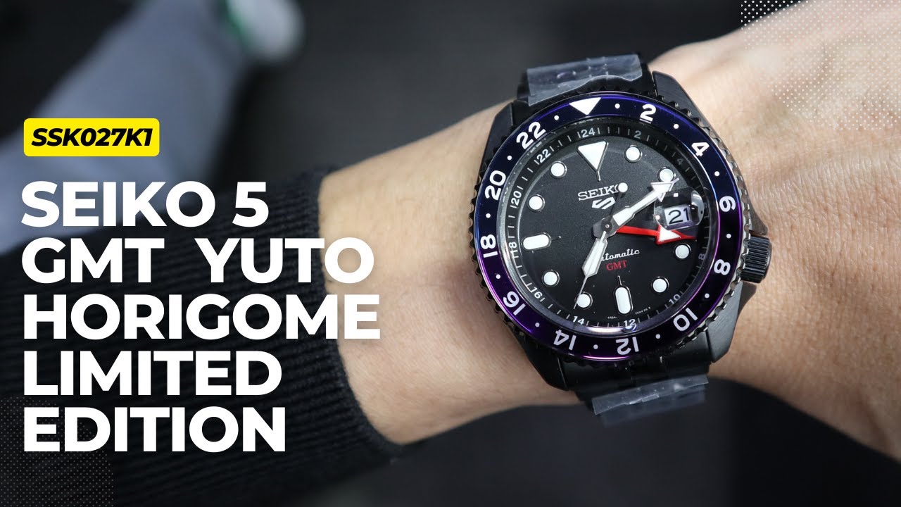 Seiko 5 GMT SSK027K1 Yuto Horigome Limited Edition - YouTube