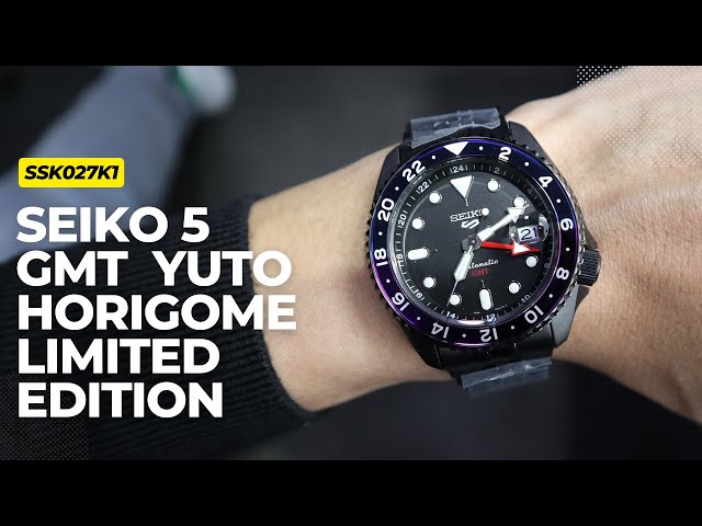 Seiko 5 GMT SSK027K1 Yuto Horigome Limited Edition - YouTube
