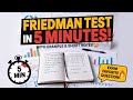 Friedman Test in 5 mins l Short notes plus example l Concepts in 5 minutes l