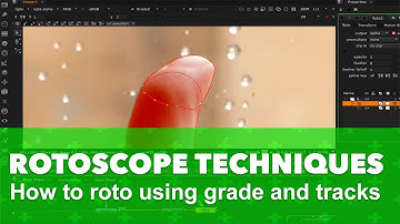 Nuke tutorial - Rotoscope Techniques - How to roto using grade and tracks