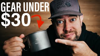 6 things UNDER $30 I take on EVERY trip! BUDGET GEAR!!