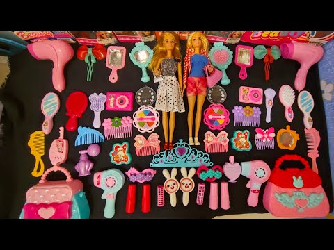 ASMR 7.36 minutes most satisfying with unboxing hello kitty Barbie Dolls fashion cosmetics 💅💄 toys