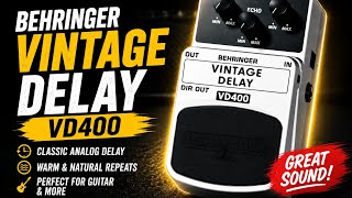 Behringer Vintage Delay VD400 | behringer pedals || Behringer 