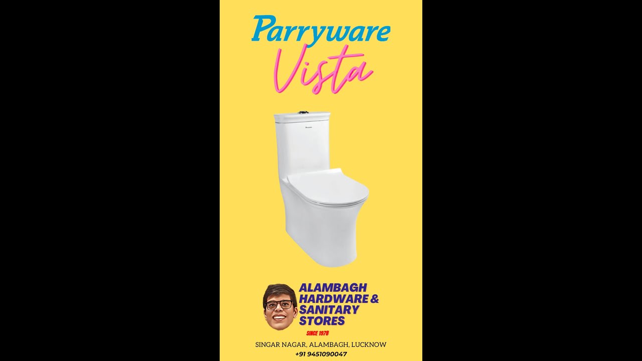 Parryware Vista | Single Piece Commode | Alambagh hardware & Sanitary Stores | Raghav Duneja