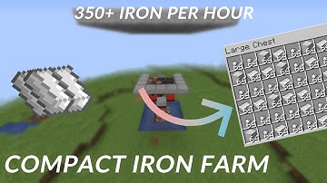 Easy & Simple Compact Iron Farm - Minecraft 1.16.3 - 350+ Per Hour