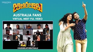 Athi Ratnalu Australia Fans Virtual Meet Full Video | Naveen Polishetty, Faria, Anudeep, Nag Ashwin Image