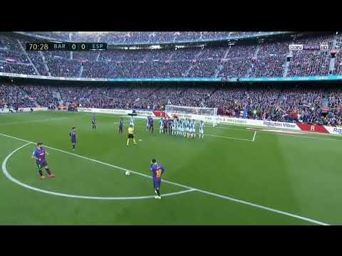 Lionel Messi - Coup franc incroyable Vs Espanyol | FC Barcelona Vs Espanyol 2019