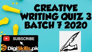 Celebrity Creative Writing Solved Quiz 3 Batch 7 Digiskills Net Worth