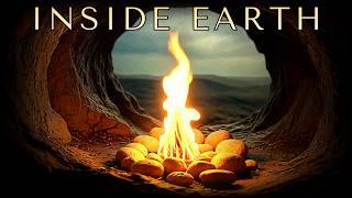 Cave Fire Ambience 🔥🕳️ Deep Campfire ASMR for Focus, Calm & Primitive Relaxation (4H)