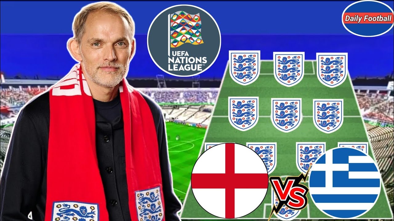 Thomas Tuchel Debut Match Lineup Against Greece 🏴󠁧󠁢󠁥󠁮󠁧󠁿💥 England Potential Lineup Under Tuchel 🔥