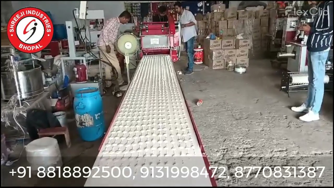 ऑटोमैटिक बताशा बनाने की मशीन। Automatic Sugar Batasha Making Machine. क्षमता 100 किलोग्राम/घंटा