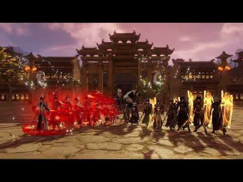 《亂世無衣》劍俠情緣參臺服－天策x蒼雲親友閱兵