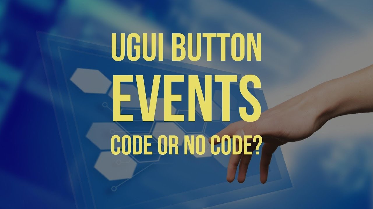 uguisu How to hook up & use Unity UGUI UI Buttons in code or the inspector