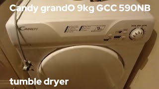 Candy grandO 9kg GCC 590NB tumble dryer overview: (150 subscriber special)