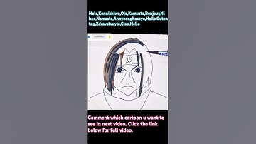 How to draw Itachi Uchiha  - Naruto Easy Step by step For beginners @Famouskiranonlineclasses