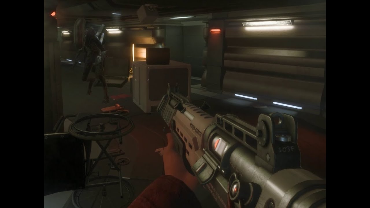 Alien Isolation - SHOOT and OUTRUN ALIEN! - Survivor Mode Severance ...