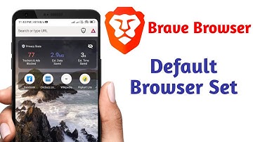 how to set brave as default browser android