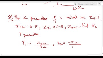 z parameter to y parameter conversion - two port network, KTU, circuits and networks, module 5