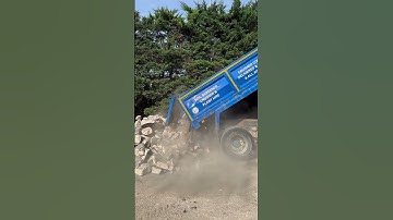 Tipping concrete ready for #concrete #crushing #constructionequipment #construction