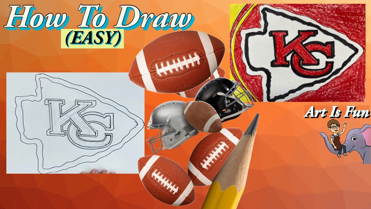 How to Draw The Kansas City Chiefs Logo YouTube