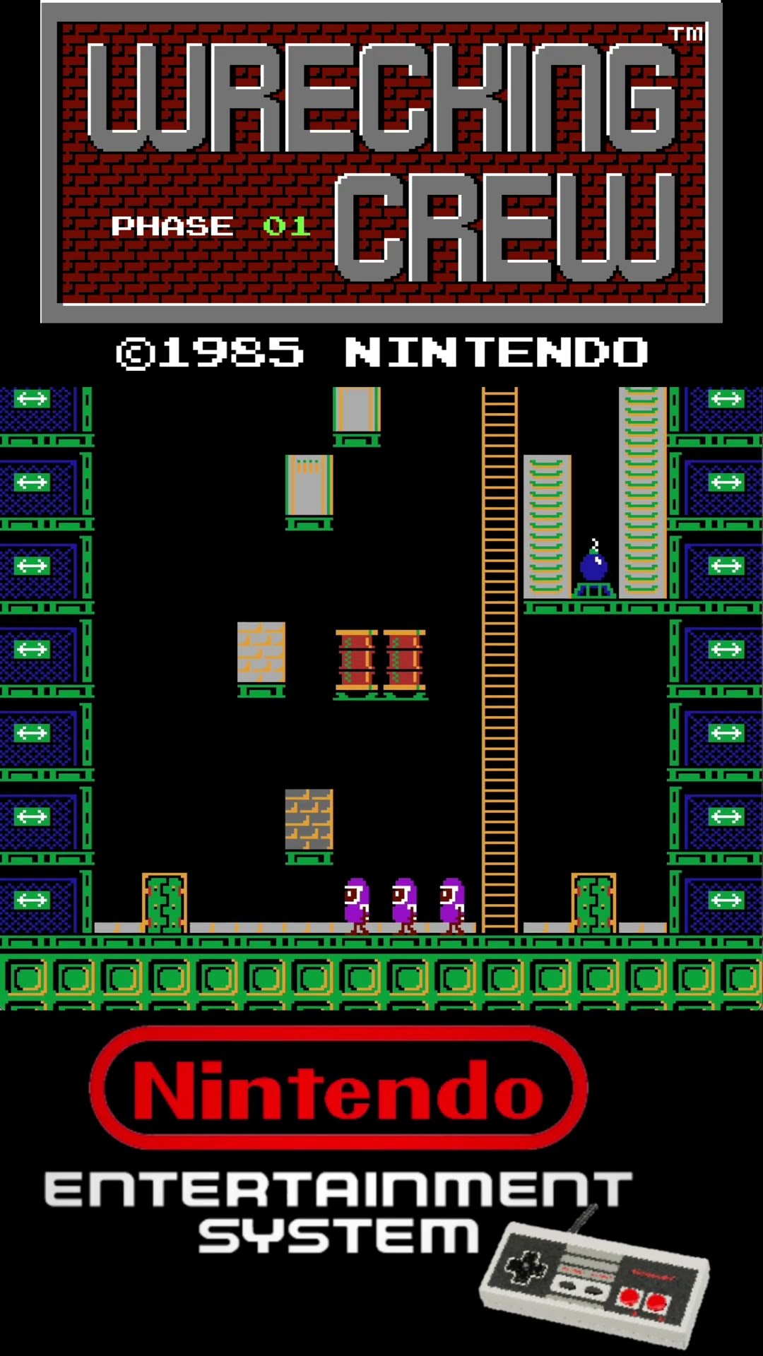レッキングクルー Wrecking Crew レッキングクルー (Machine Type: NES) - YouTube
