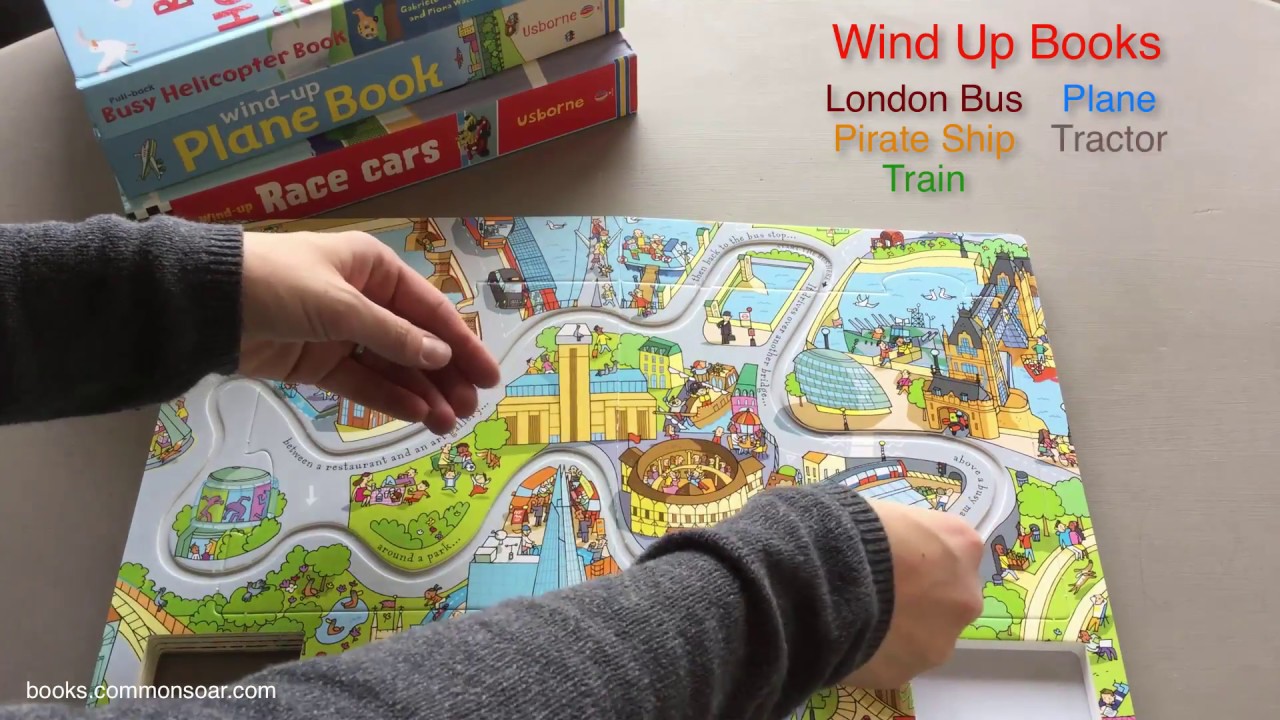 Usborne Books & More Pull Back Busy Books, Wind Up Books and Shine a