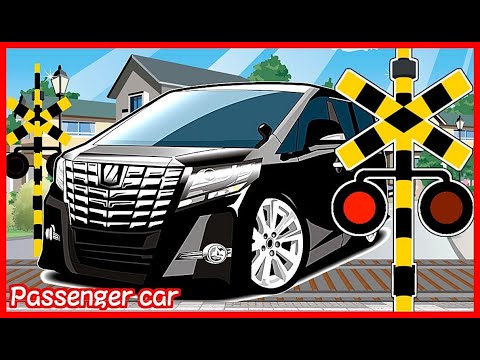 踏切アニメ のりものあつまれ 乗り物の名前 英語で わかるかな 知育 子供向け Railroad Crossing And Train Animation For Kids Youtube