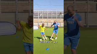 -2-1 Personalised Coaching ⚽🔥 #kidsfootball #football #footballskillschallenge #localfooty #soccer