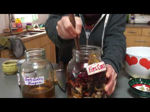 Making fire cider