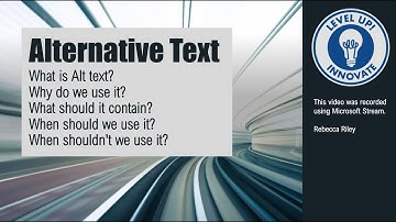 Using Alternative Text when Authoring Accessible Content
