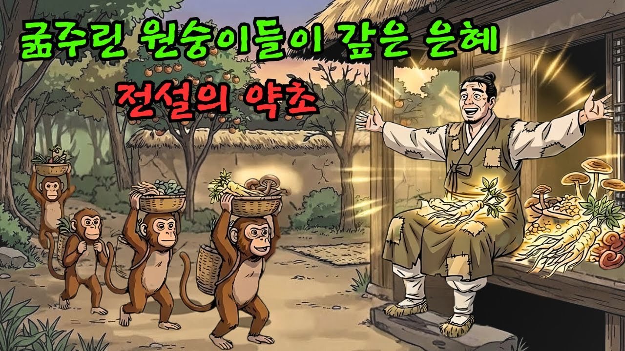 배고픈 원숭이 떼에게 바나나를 줬더니... 빚더미 상인에게 원숭이가 물어다 준 대박 약초 (감동 실화)
