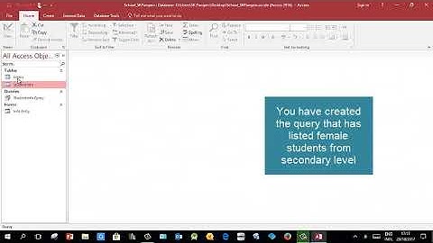 MS Access Database(Lesson 3): Video Database Query