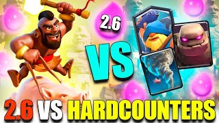 HOG 2.6 VS HARD COUNTERS TOP LADDER - CLASH ROYALE